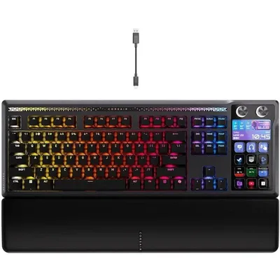 Teclado Corsair GALLEON 100 SD mechanisch mit integriertem Stream Deck, Layout DE