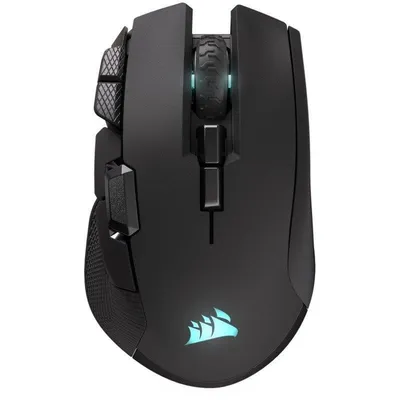 Ratón Corsair IRONCLAW WIRELESS SE Drahtlos Bluetooth USB-C 26000 DPI Schwarz RGB 10 Tasten