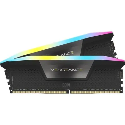 Memoria RAM Corsair Vengeance RGB 16GB 2x8GB DDR5 5200MHz CL40 Intel XMP Schwarz