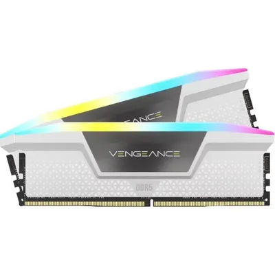 Arbeitsspeicher RAM Corsair Vengeance RGB 32GB 2x16GB DDR5 6400MHz CL32 AMD EXPO Weiß