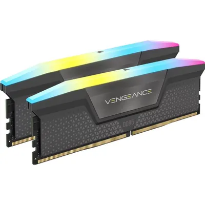 Arbeitsspeicher RAM Corsair Vengeance RGB 32GB 2x16GB DDR5 6000MHz CL38 AMD EXPO Grau