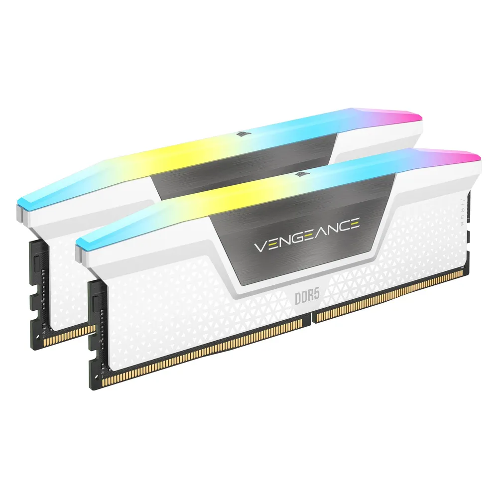 Corsair 32GB DDR5 6000MHz Vengeance RGB CMH32GX5M2E6000Z36W RAM Arbeitsspeicher