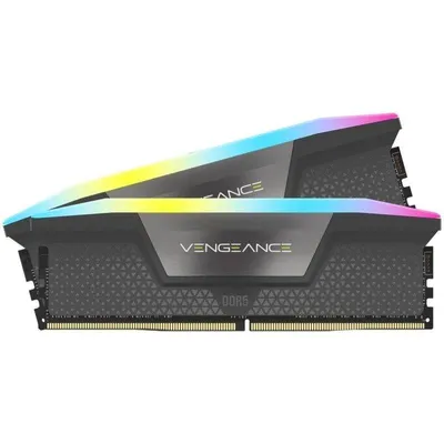 Memoria RAM Corsair VENGEANCE RGB 64GB 2x32GB DDR5 5600MHz CL40 AMD EXPO Intel XMP Grau RGB