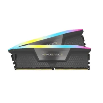 Arbeitsspeicher Corsair Vengeance RGB 64GB 2x32GB DDR5 6000MHz CL40 RGB Intel XMP AMD EXPO Grau