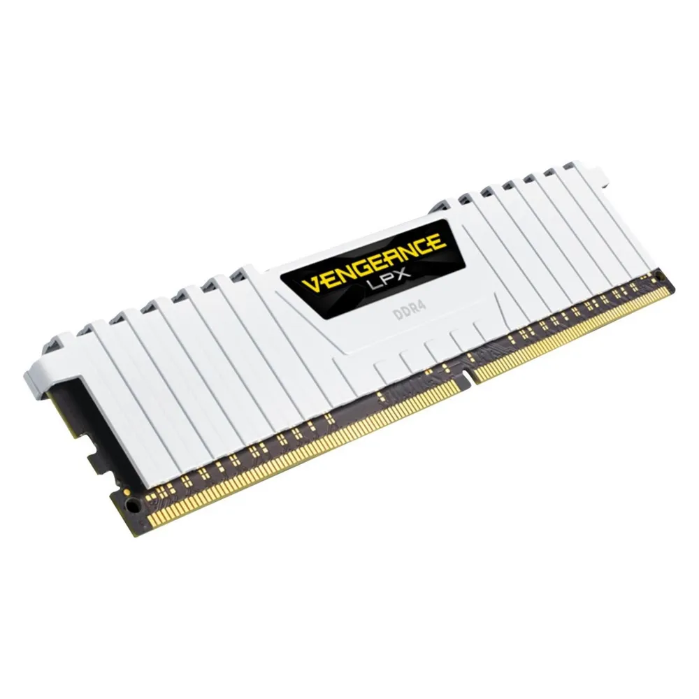 Memoria RAM Corsair Vengeance LPX CMK32GX4M2E3200C16W 32GB 2x16GB DDR4 3200MHz CL16 Weiß Intel XMP