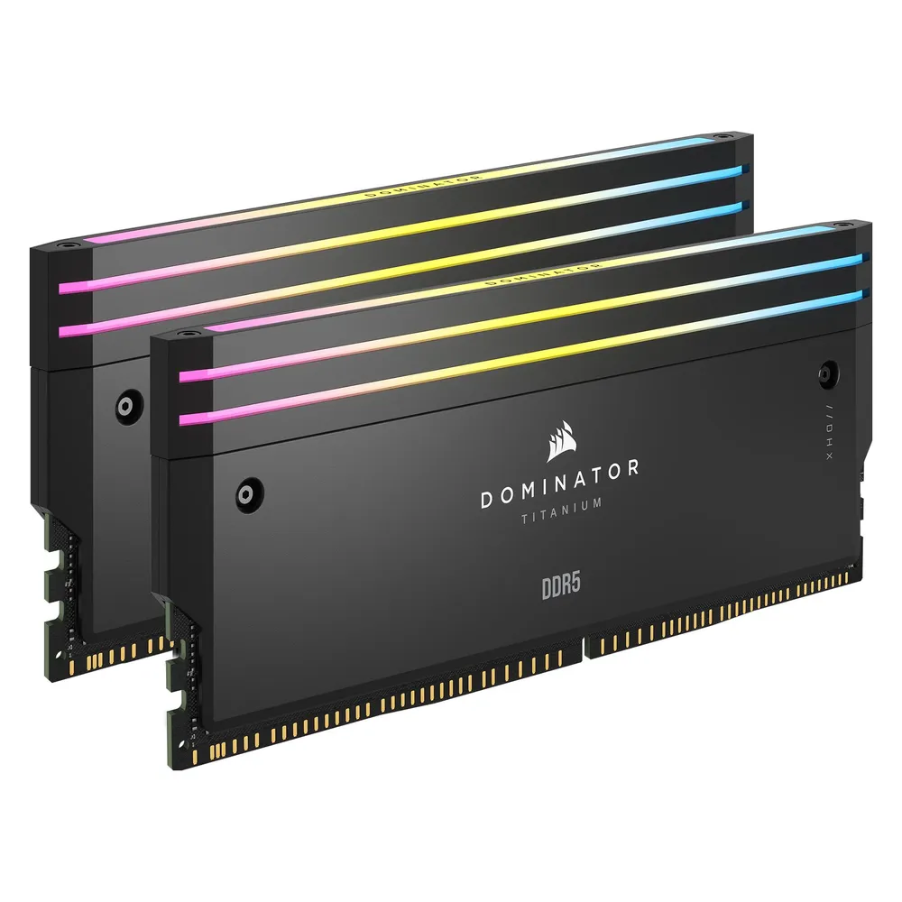 Arbeitsspeicher Corsair Dominator Titanium CMPLEKIT2 2x DIMM DDR5 288-Pin RGB Schwarz