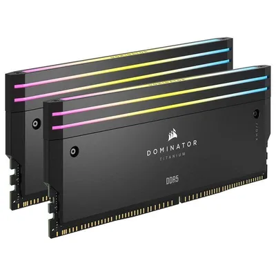 Arbeitsspeicher Corsair Dominator Titanium CMPLEKIT2 2x DIMM DDR5 288-Pin RGB Schwarz