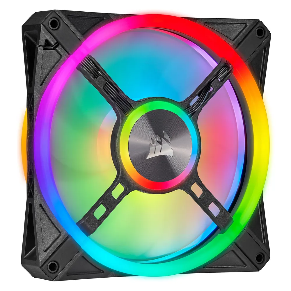 Corsair iCUE QL140 RGB PWM Doppellüfter mit Lighting Node Core