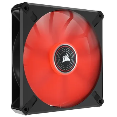 Corsair ML140 LED ELITE Premium Magnetschwebe-PWM-Lüfter 140 mm rot