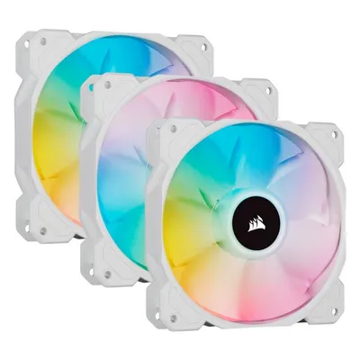 Corsair iCUE SP120 Weiß RGB ELITE LED AirGuide Lighting Node CORE (Dreierpack), 120 mm
