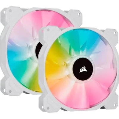 Corsair iCUE SP140 Weiß RGB ELITE RGB LED AirGuide Beleuchtungsknoten CORE (Doppelpack) 140 mm