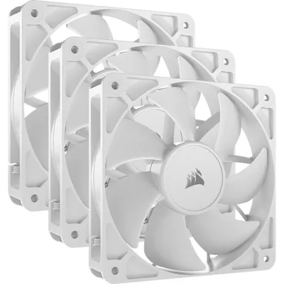 Corsair RS120 Dreierpack zusätzlicher PWM-Lüfter, 120 mm, Weiß