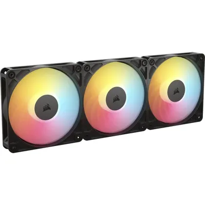Corsair RS120-R ARGB 3er-Pack 120-mm-PWM-Reverse-Flow-Lüfter, Schwarz