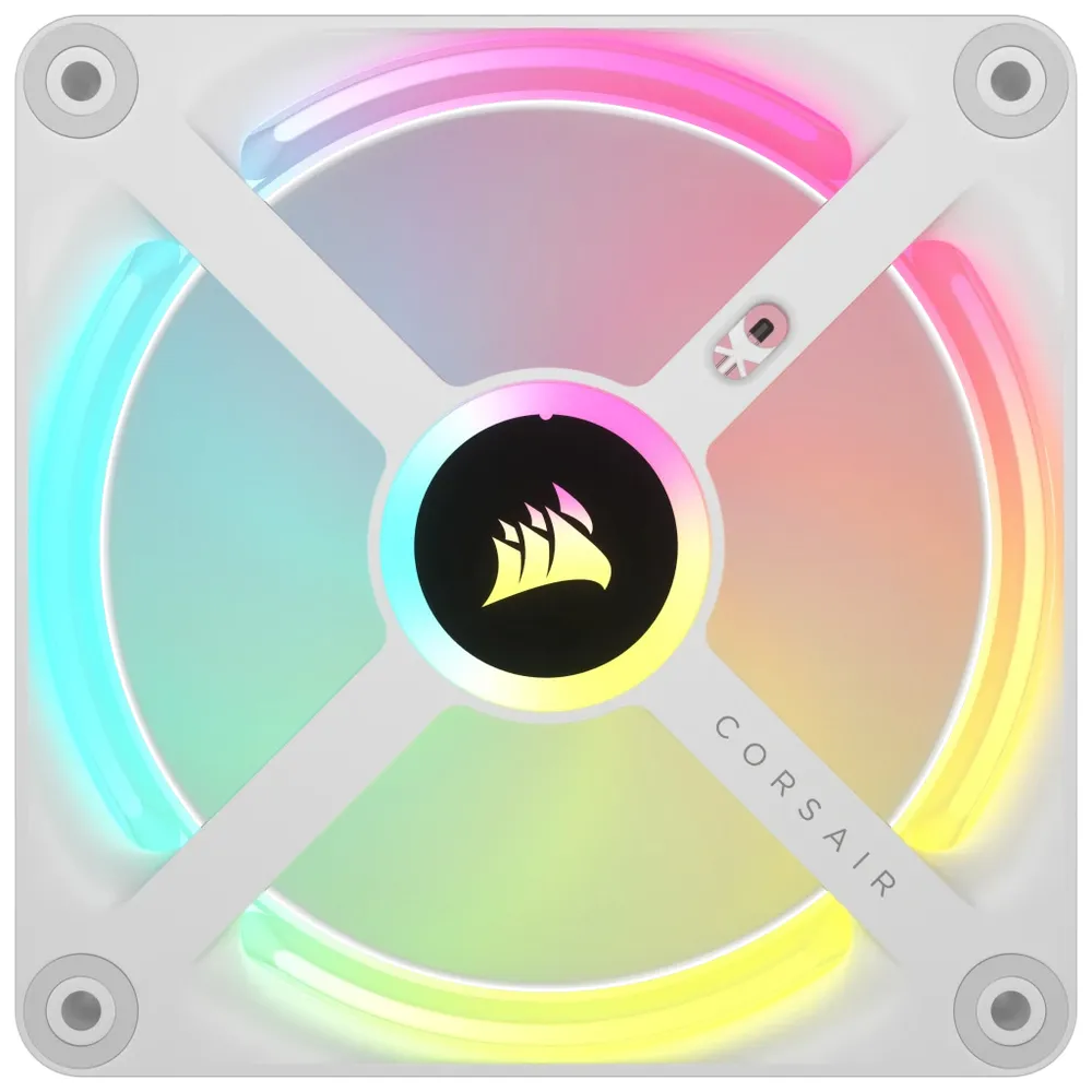 Corsair iCUE LINK QX120 RGB - weiß - 120mm Gehäuselüfter 3er-Pack