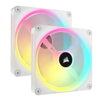 Corsair ICUE Link QX140 RGB 2x 140mm PWM Lüfter Erweiterungskit weiß