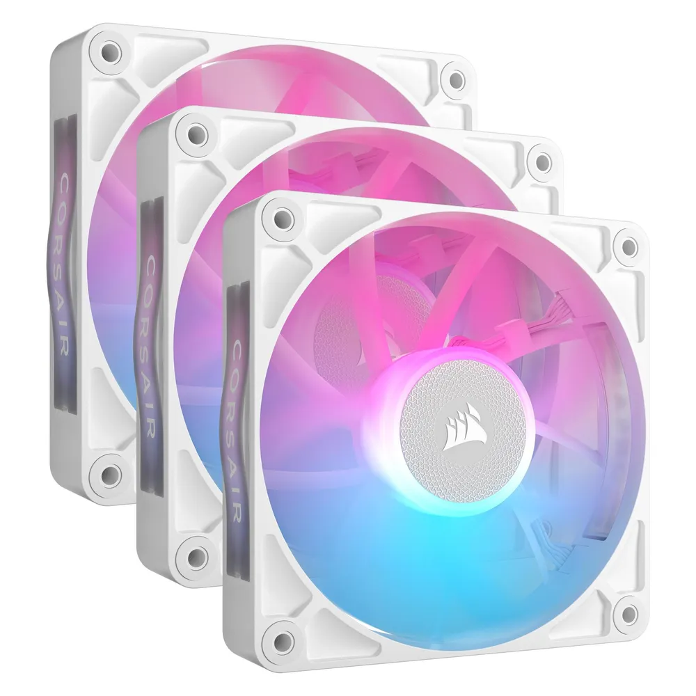 Corsair iCUE LINK RX120 RGB Starter Kit 3 zusätzliche weiße PWM-Lüfter