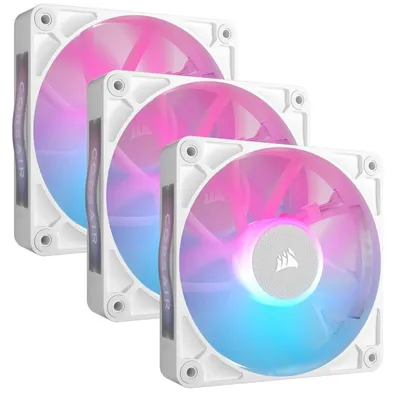Corsair iCUE LINK RX120 RGB Starter Kit 3 zusätzliche weiße PWM-Lüfter