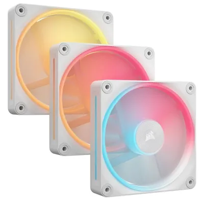 Corsair iCUE LINK LX120-R RGB Dreifach-Lüfterpaket PWM 120 mm Weiß