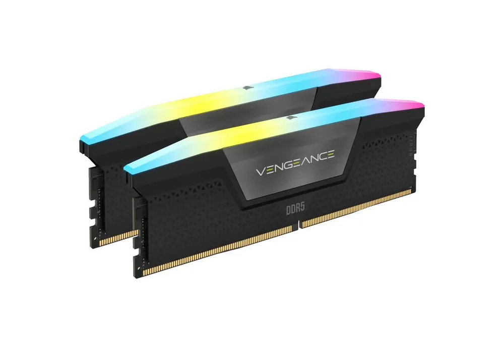 Corsair Vengeance RGB 32GB (2x 16GB) Kit DDR5 6000 CL36 PC-Arbeitsspeicher (RGB-Beleuchtung, Intel XMP 3.0)