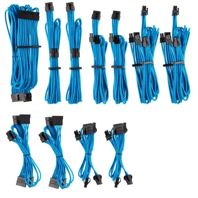 Corsair CP-8920225 Professional Kit Premium Netzteilkabel Typ 4 Gen 4 blau