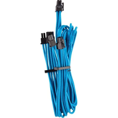 Corsair Premium PCIe-Kabel Typ 4 Gen 4 Blau
