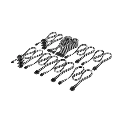 Kabel Corsair CP-8920447 Schwarz Weiss 75 cm ATX SATA Einzeln gesleevt