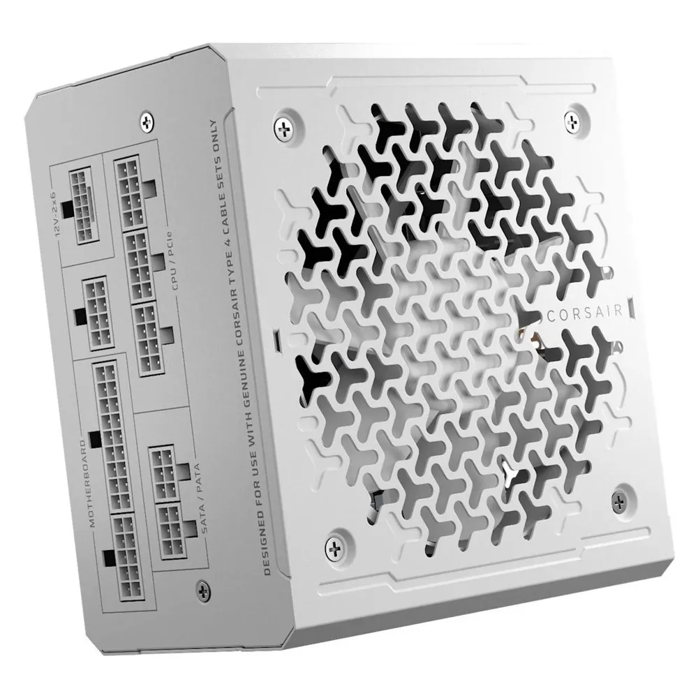 Corsair RMe Series RM1000e ATX 3.1 PCIe 5.1 1000W Cybenetics 80 Plus Gold Modular Weiß
