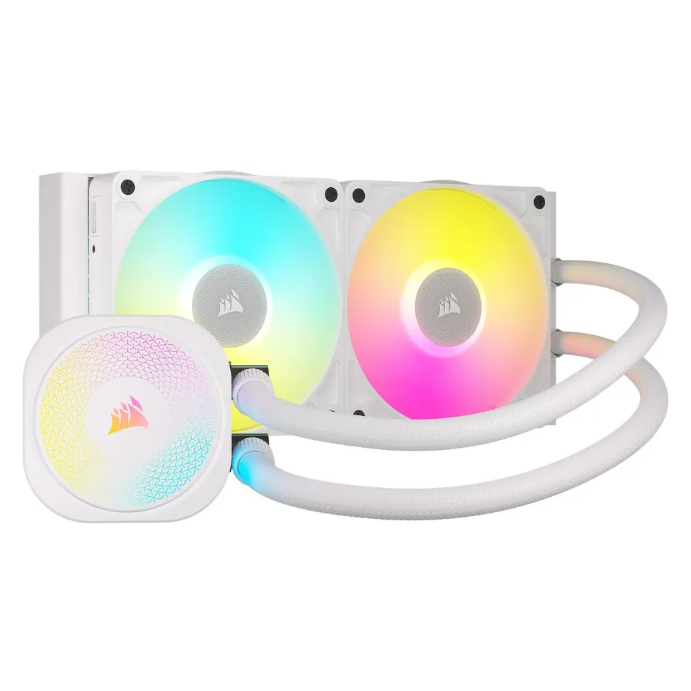 Refrigeración Líquida Corsair iCUE LINK TITAN 240 RX RGB 2 Lüfter Weiß