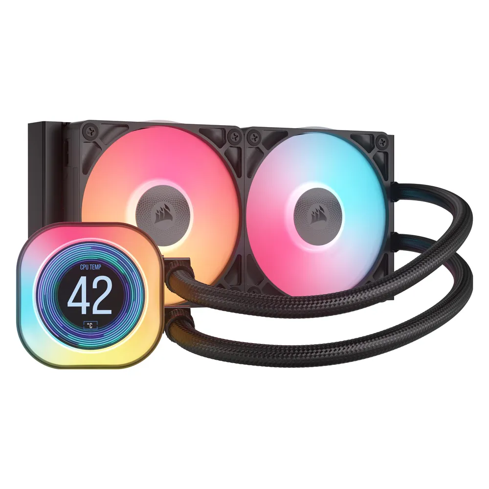 Flüssigkeitskühlung Corsair iCUE LINK TITAN 240 RX 240mm 2 Lüfter LED