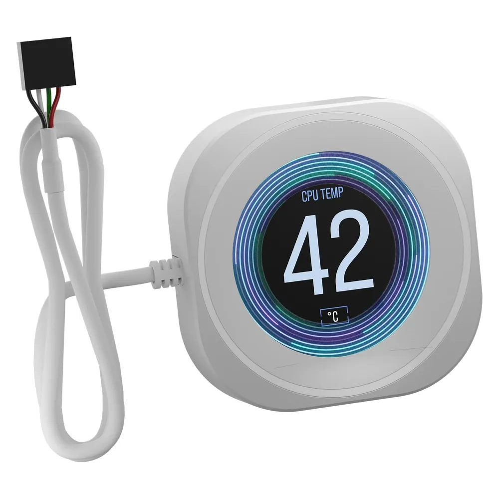 Flüssigkeitskühlung Corsair Nautilus RS LCD Display Modul Weiß USB