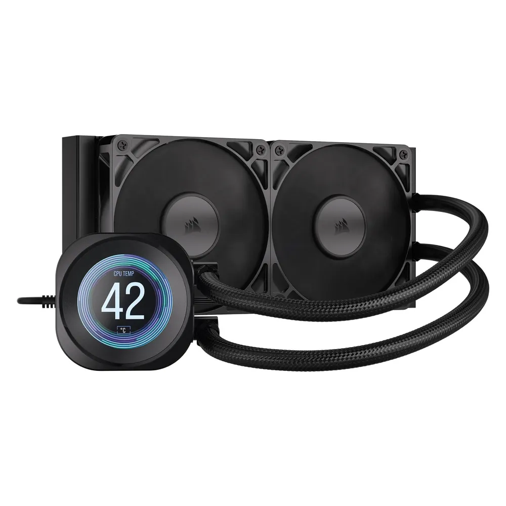 Refrigeración Líquida Corsair Nautilus 240 RS LCD 240mm 2 Lüfter IPS