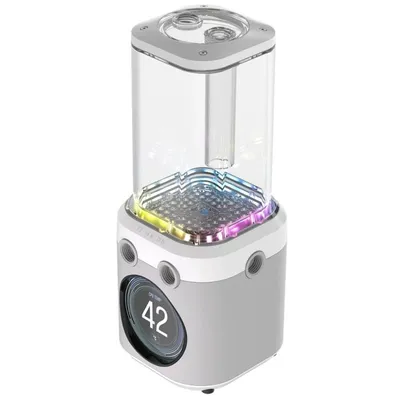 Corsair iCUE LINK XD6 RGB ELITE LCD-Paket mit Pumpe und Ausgleichsbehälter für Flüssigkeitskühlung, Weiß