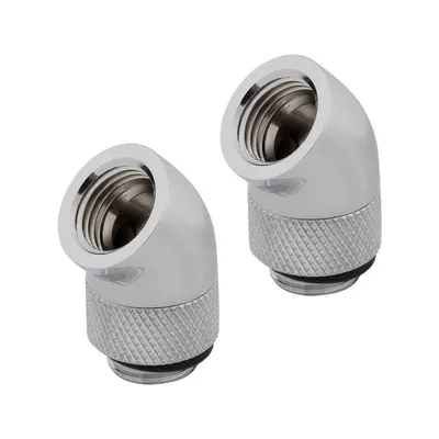 Flüssigkeitskühlung Corsair Hydro X Series 45° Drehadapter Chrom