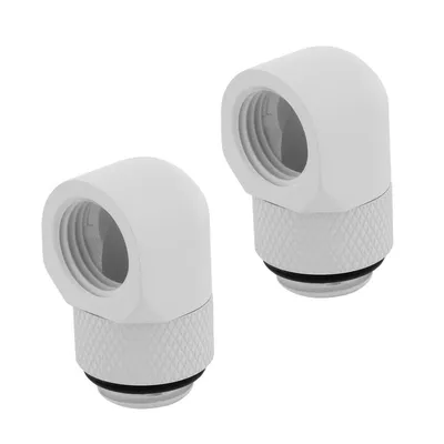 Corsair Hydro X Series 90°-Drehadapter, 2er-Pack, weiß