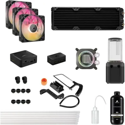 Wasserkühlung Corsair iCUE Link XH505i RX360 360mm 3 Lüfter RGB Hub