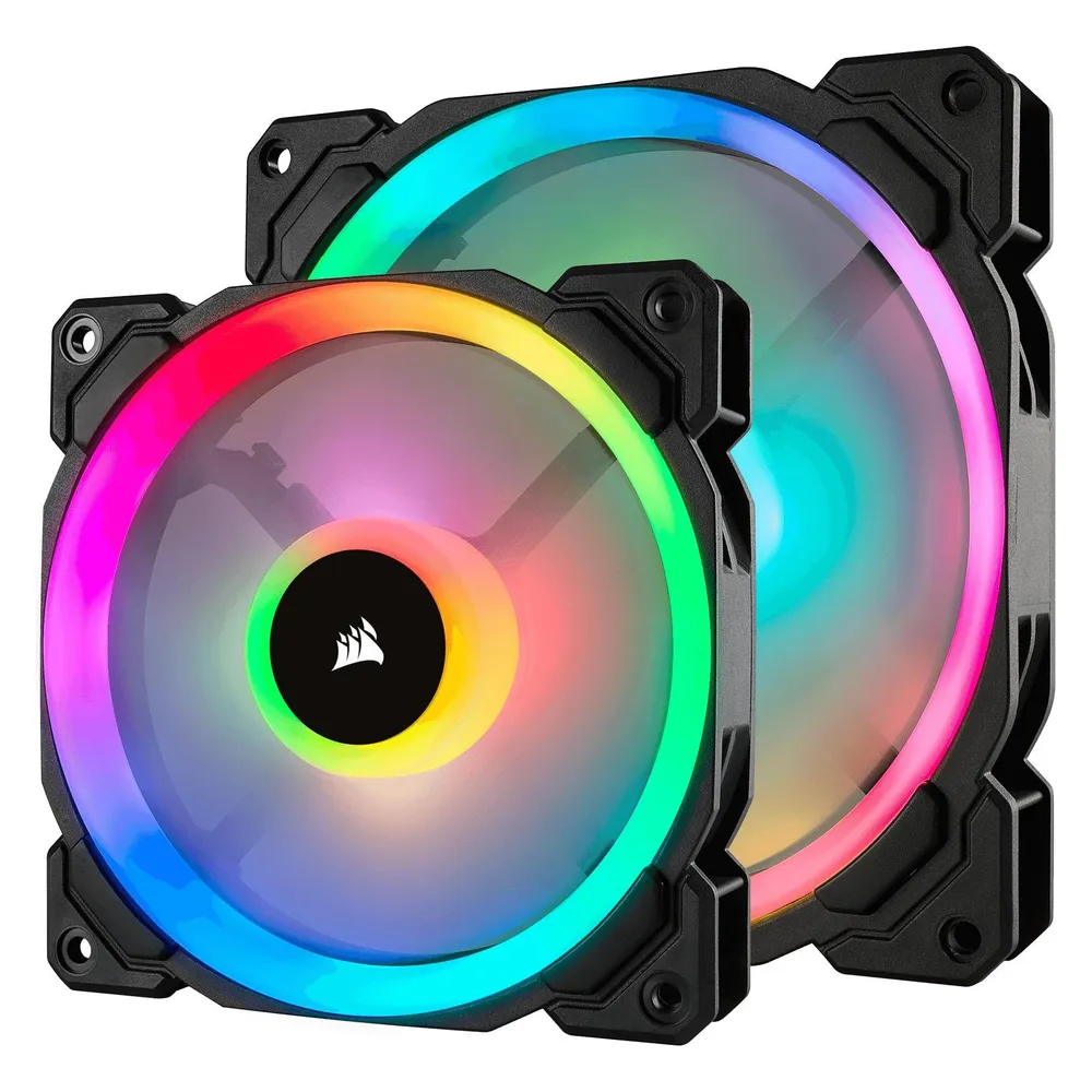 LL140 RGB, 2er Pack Gehäuselüfter