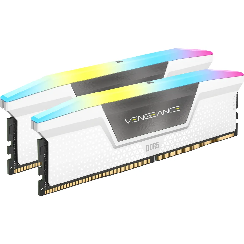 Corsair Vengeance UDIMM 32GB Kit (CMH32GX5M2B6000C30W) | cmh32gx5m2b6000c30w | RGB - weiß