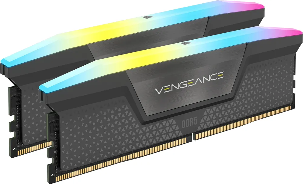 Corsair Vengeance RGB grau UDIMM 32GB Kit | cmh32gx5m2e6000z36 | DDR5-6000 - CL36-44-44-96