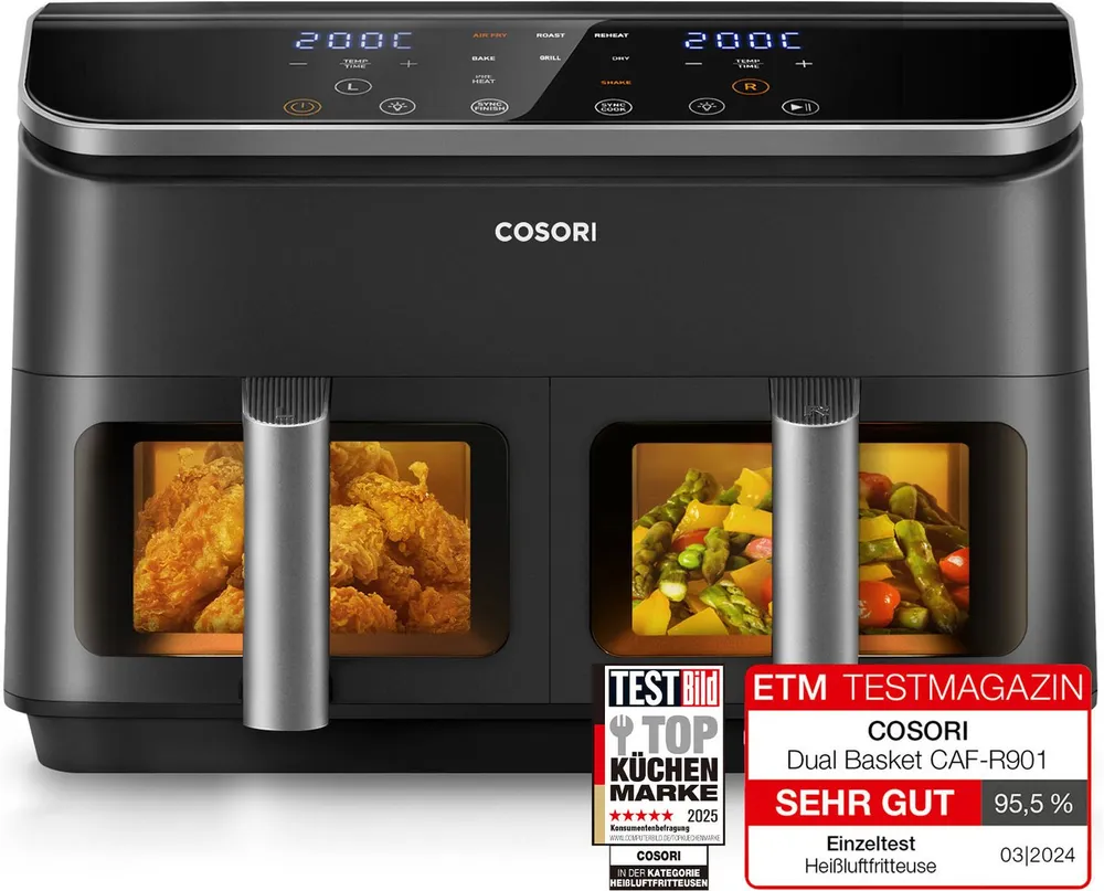 Cosori Heißluftfritteuse CAF-R901-AEUR, 1750 W