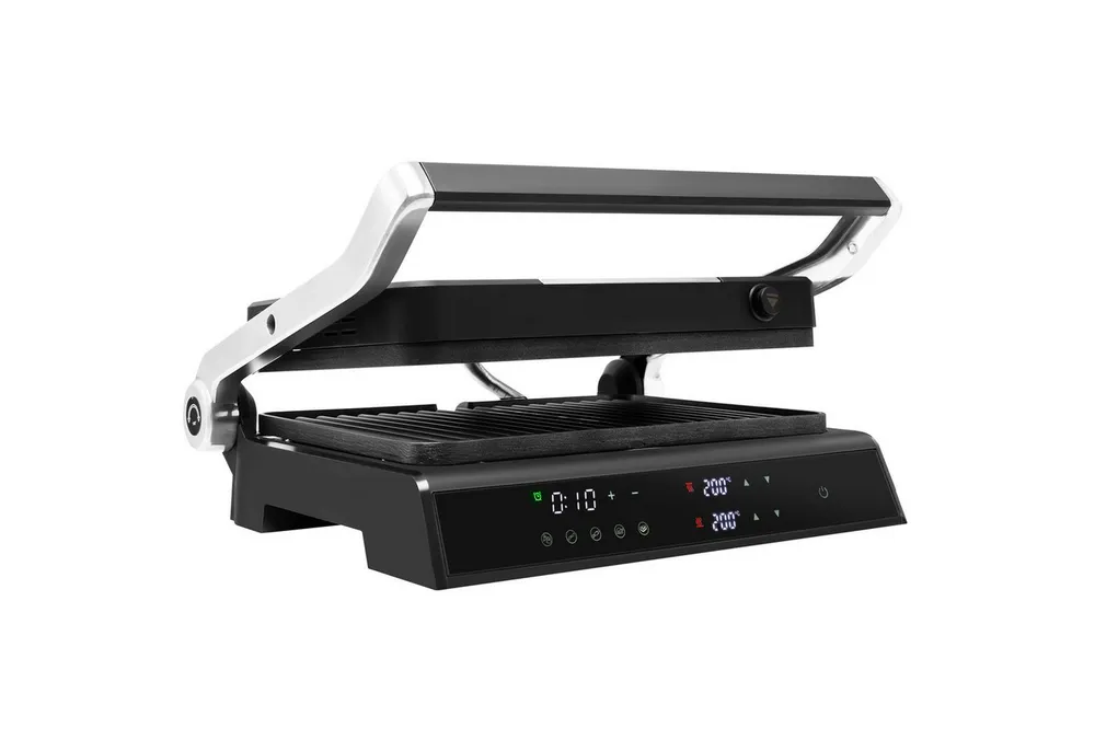 COSTWAY Elektrogrill 1200 W, bis 230℃, 5 Modi, LED Anzeige, 4H Timer, 1200 W, bis 230℃, 5 Modi, LED Anzeige, 4H Timer
