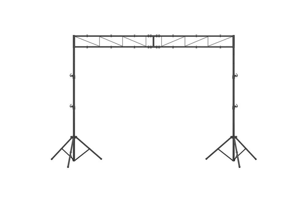 COSTWAY Lampenstativ (360 cm DJ Lampenstativ, 140-265cm höhenverstellbar)