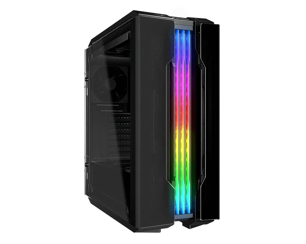Gehäuse COUGAR Gemini T Pro Midi Tower ATX, CEB, micro ATX, Mini-ITX RGB Steuerung Gehause Schwarz