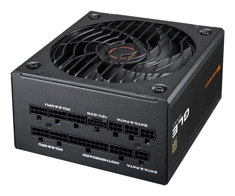 Netzteil COUGAR 1200W 80 PLUS Gold CGR GLE-1200 vollmodularer ATX 3.1 Lüfter 13,5 cm