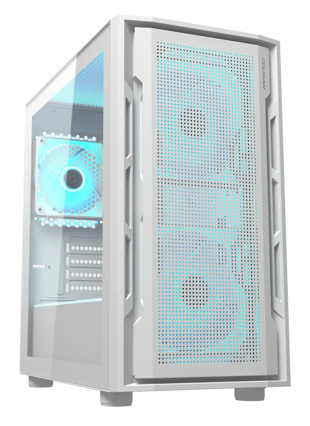 Cougar Uniface Mini RGB Weiß PC Tower 3 ARGB-Lüfter Hartglas Gaming