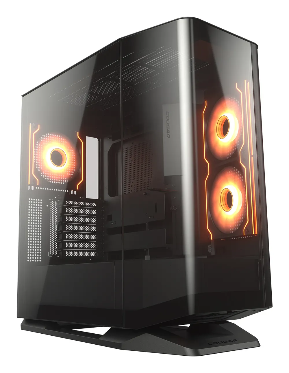 PC-Gehäuse Cougar FV270 RGB Midi Tower Glas Schwarz PWM RGB USB-C