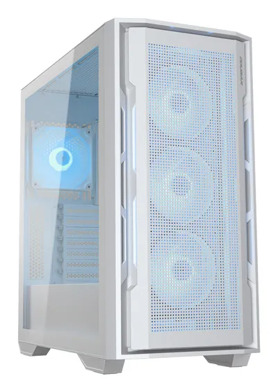 PC-Gehäuse Cougar CGR-5C78W-RGB Midi Tower Weiß RGB USB-C Gaming-Tauglich