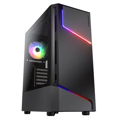 Cougar MX360 RGB Miditower ATX gehärtetes Glas USB 3.0 schwarz