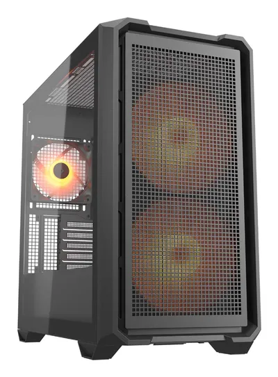 Cougar MX600 MINI Gaming-Tower Schwarz, Mini-Tower, Micro-ATX, 2x160mm ARGB, USB-C