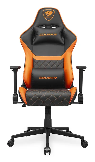 Gaming-Stuhl COUGAR Armor One V2 Universal 120 kg Schwarz Orange 4D Armlehnen