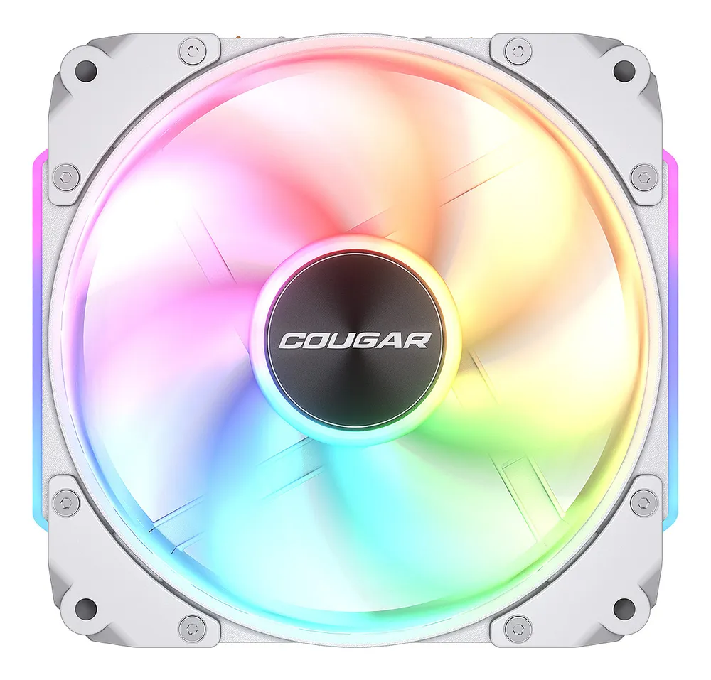 Gehäuselüfter Cougar Apolar RGB CF-APR12HW3-RGB 12cm Weiß Silent RGB